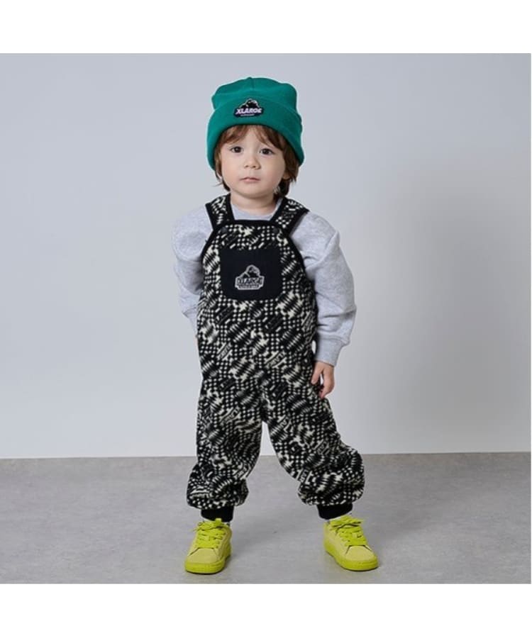エクストララージ キッズ(XLARGE KIDS)の総柄フリースサロペット9