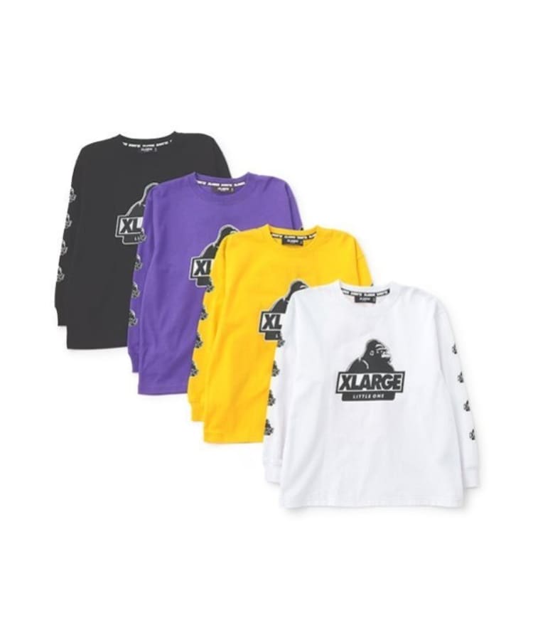 エクストララージ キッズ(XLARGE KIDS)の袖ロゴスランテッドOGゴリラ長袖Tシャツ9