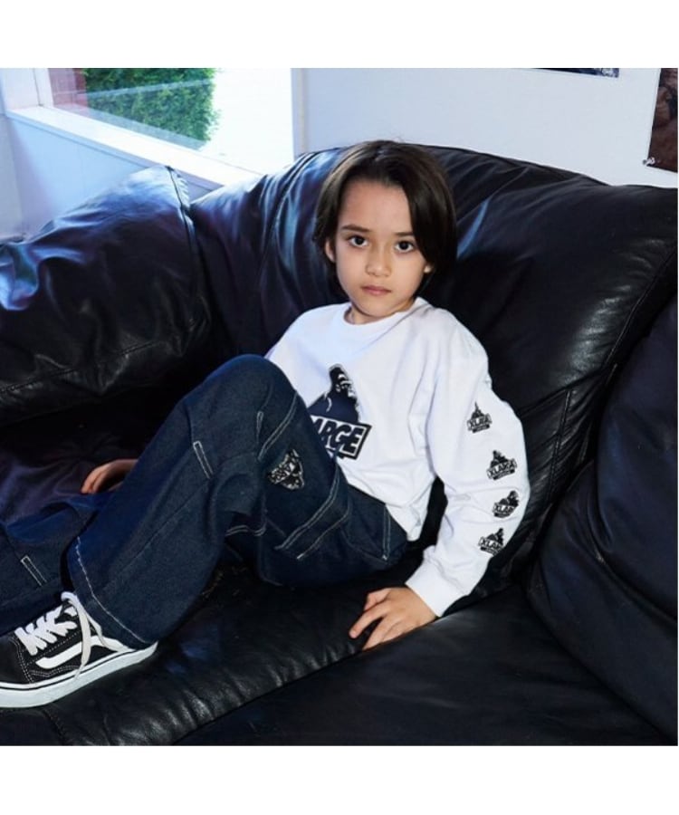 エクストララージ キッズ(XLARGE KIDS)の袖ロゴスランテッドOGゴリラ長袖Tシャツ11