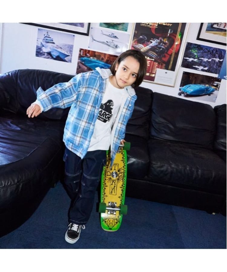 エクストララージ キッズ(XLARGE KIDS)の袖ロゴスランテッドOGゴリラ長袖Tシャツ14