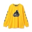 エクストララージ キッズ(XLARGE KIDS)の袖ロゴスランテッドOGゴリラ長袖Tシャツ イエロー(031)