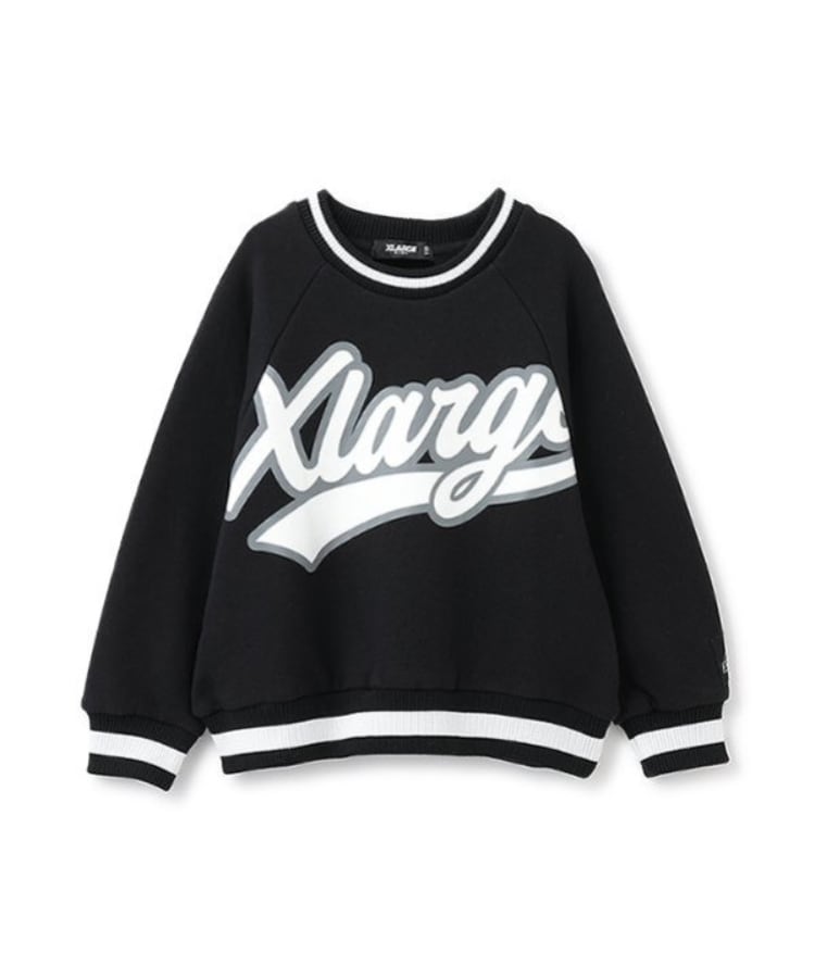 エクストララージ キッズ(XLARGE KIDS)のビッグロゴ裏起毛トレーナー ブラック(219)