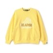 エクストララージ キッズ(XLARGE KIDS)のスランテッドOGゴリラ刺しゅうトレーナー イエロー(031)