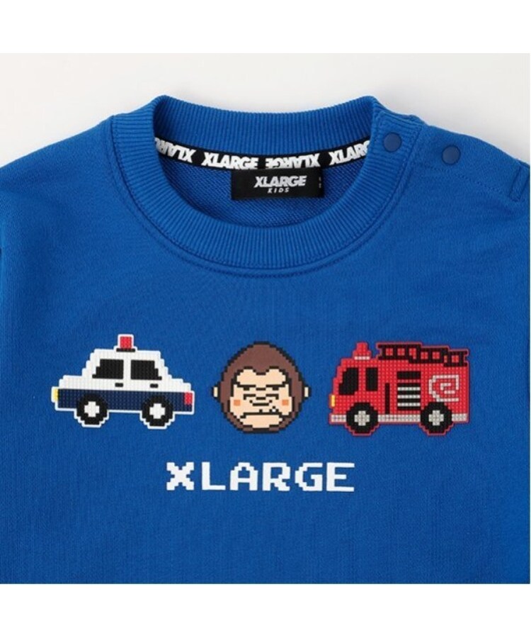 エクストララージ キッズ(XLARGE KIDS)のファニーゴリラ&ブロックプリントトレーナー3