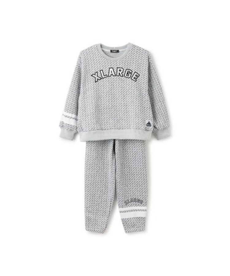 エクストララージ キッズ(XLARGE KIDS)のカレッジロゴセットアップ グレー(112)