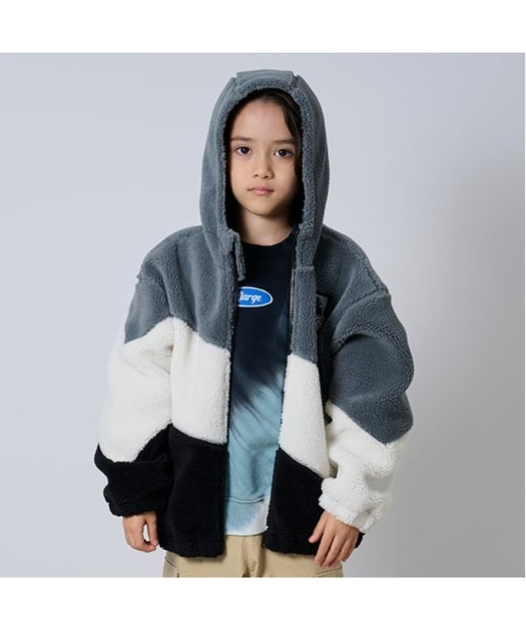 エクストララージ キッズ(XLARGE KIDS)のカラーブロックボアブルゾン15