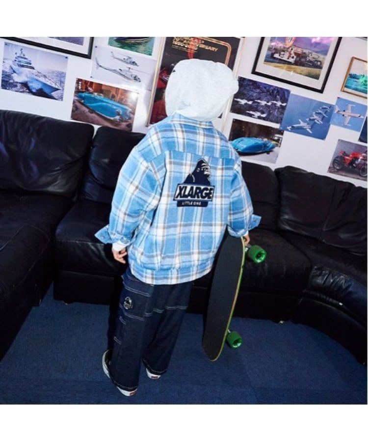 エクストララージ キッズ(XLARGE KIDS)の裏ボアチェックブルゾン17
