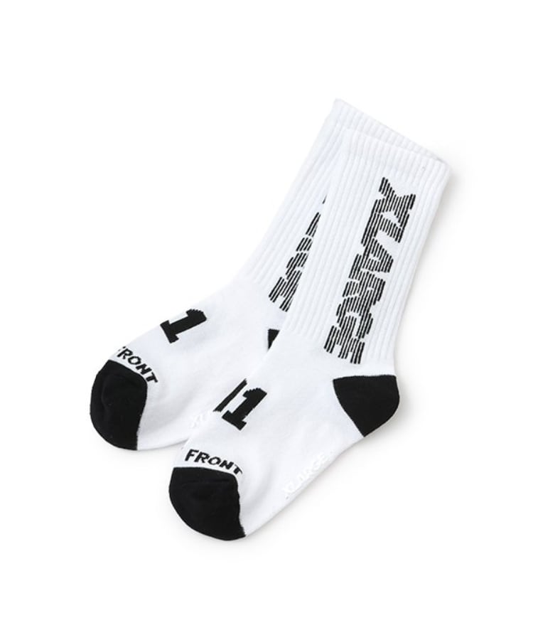 エクストララージ キッズ(XLARGE KIDS)のナンバリングリブソックス ホワイト(001)