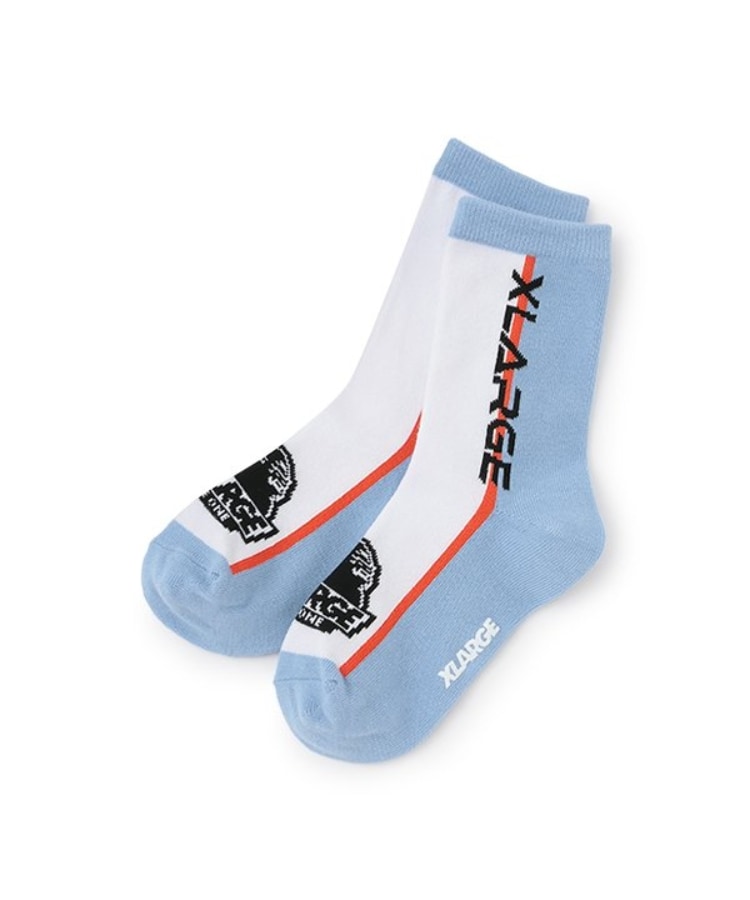エクストララージ キッズ(XLARGE KIDS)のカラーブロックソックス ブルー(091)