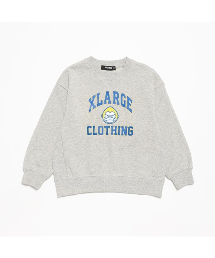エクストララージ キッズ(XLARGE KIDS)のカレッジファニーゴリラトレーナー グレー(112)