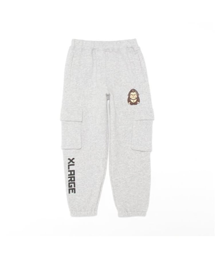 エクストララージ キッズ(XLARGE KIDS)のファニーゴリラカーゴスウェットパンツ グレー(112)