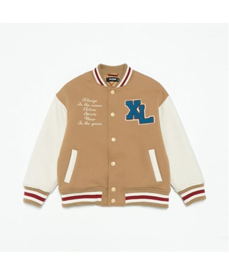エクストララージ キッズ(XLARGE KIDS)のダンボールニット中綿スタジャン ベージュ(052)