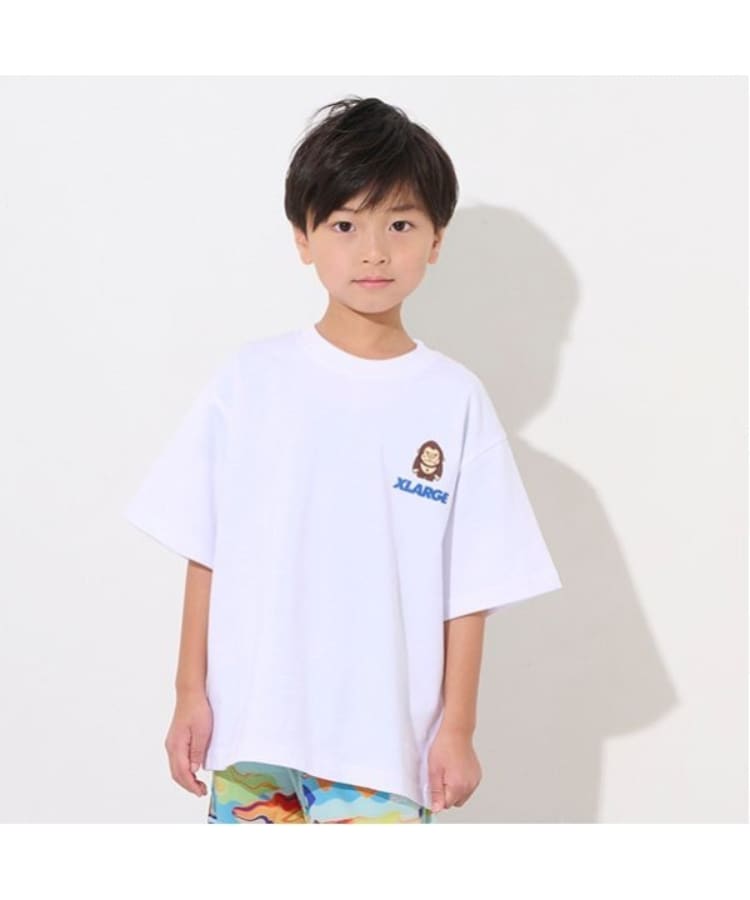 エクストララージ キッズ(XLARGE KIDS)のバックロゴ半袖Tシャツ ホワイト(001)