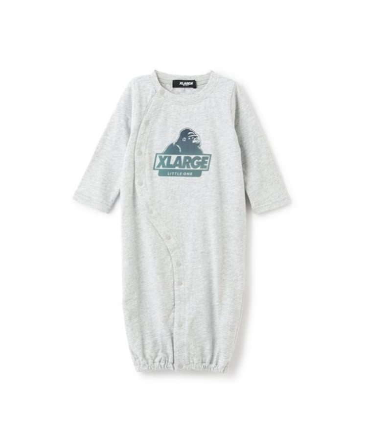 エクストララージ キッズ(XLARGE KIDS)のホログラムスランテッドOG2WAYオール グレー(112)