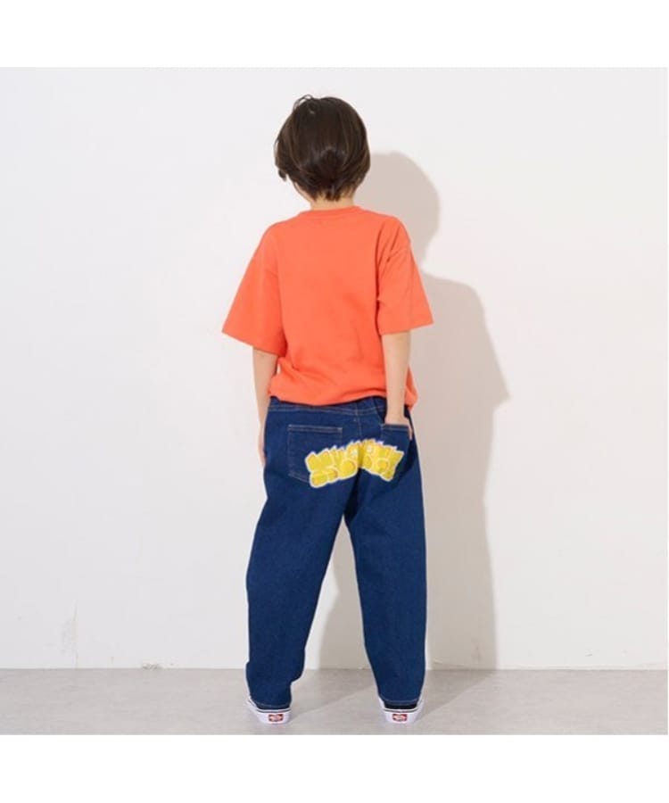 エクストララージ キッズ(XLARGE KIDS)のグラフィティロゴストレッチデニムパンツ ネイビー(094)
