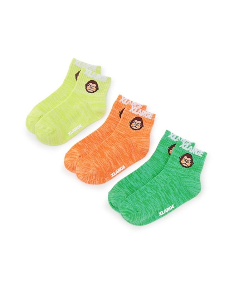 エクストララージ キッズ(XLARGE KIDS)のメランジカラーショートソックス5