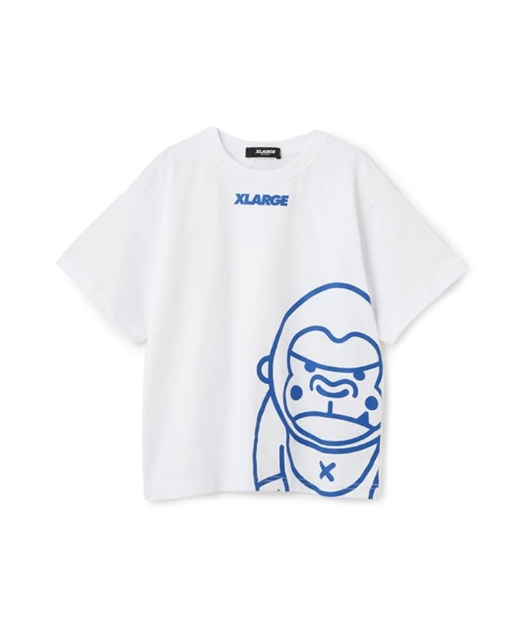 エクストララージ キッズ(XLARGE KIDS)のビッグファニーゴリラ半袖Tシャツ ホワイト(001)
