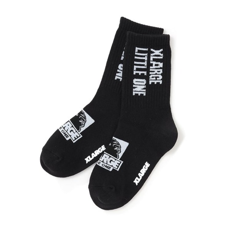 エクストララージ キッズ(XLARGE KIDS)のバーチカルロゴクルーソックス ソックス
