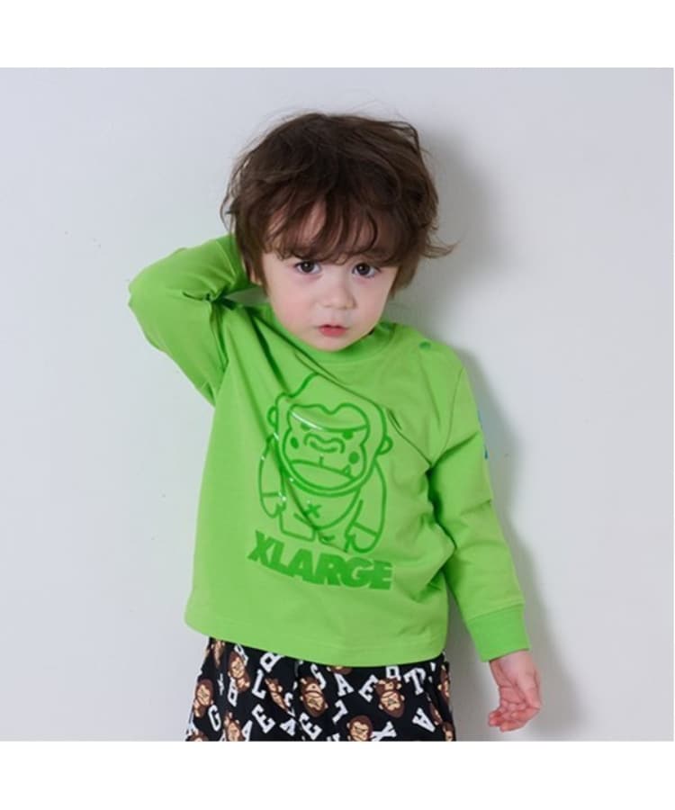 エクストララージ キッズ(XLARGE KIDS)のファニーゴリラジェルプリント長袖Tシャツ9