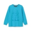 エクストララージ キッズ(XLARGE KIDS)のファニーゴリラジェルプリント長袖Tシャツ ブルー(091)