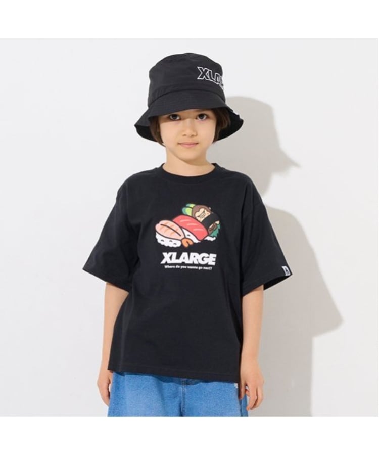 エクストララージ キッズ(XLARGE KIDS)のモチーフファニーゴリラ半袖Tシャツ ブラック(219)