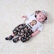 エクストララージ キッズ(XLARGE KIDS)の総柄ファニーゴリラ半袖ベビーセットアップ12