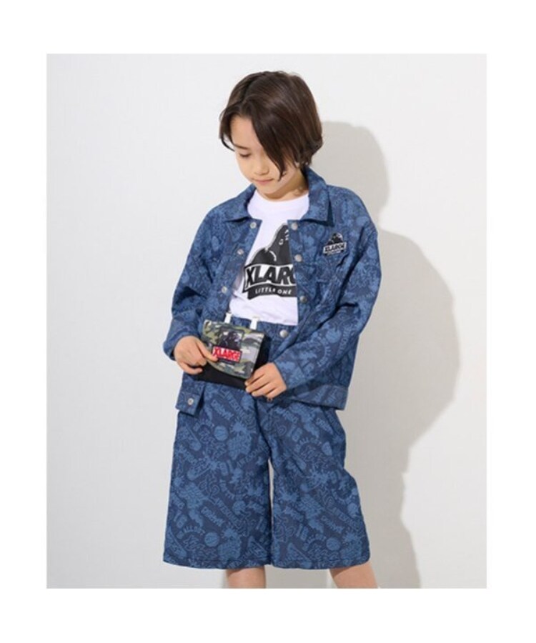 エクストララージ キッズ(XLARGE KIDS)のストリート総柄デニムショートパンツ3