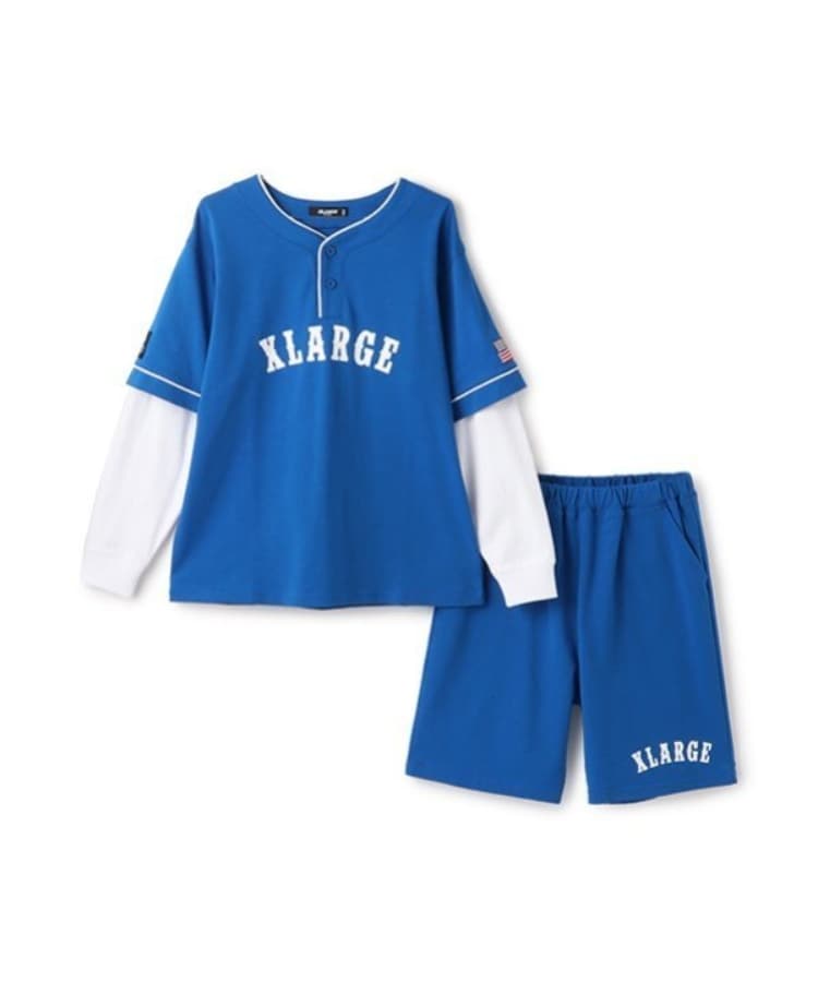 エクストララージ キッズ(XLARGE KIDS)のレイヤード風長袖セットアップ5