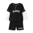 エクストララージ キッズ(XLARGE KIDS)のレイヤード風長袖セットアップ3