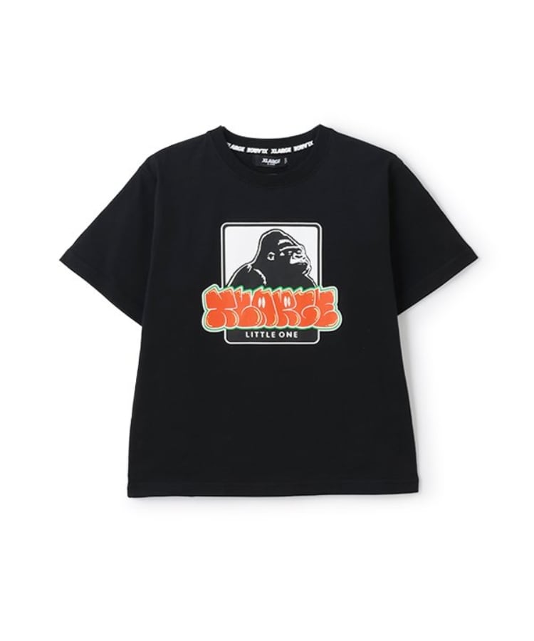 エクストララージ キッズ(XLARGE KIDS)のOGゴリラ&グラフィティロゴ半袖Tシャツ ブラック(219)