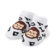 エクストララージ キッズ(XLARGE KIDS)の総柄ロゴ&ファニーゴリラベビーソックス ホワイト(001)