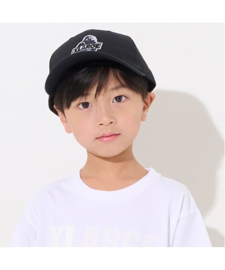 エクストララージ キッズ(XLARGE KIDS)のスランテッドOGキャップ ブラック(219)
