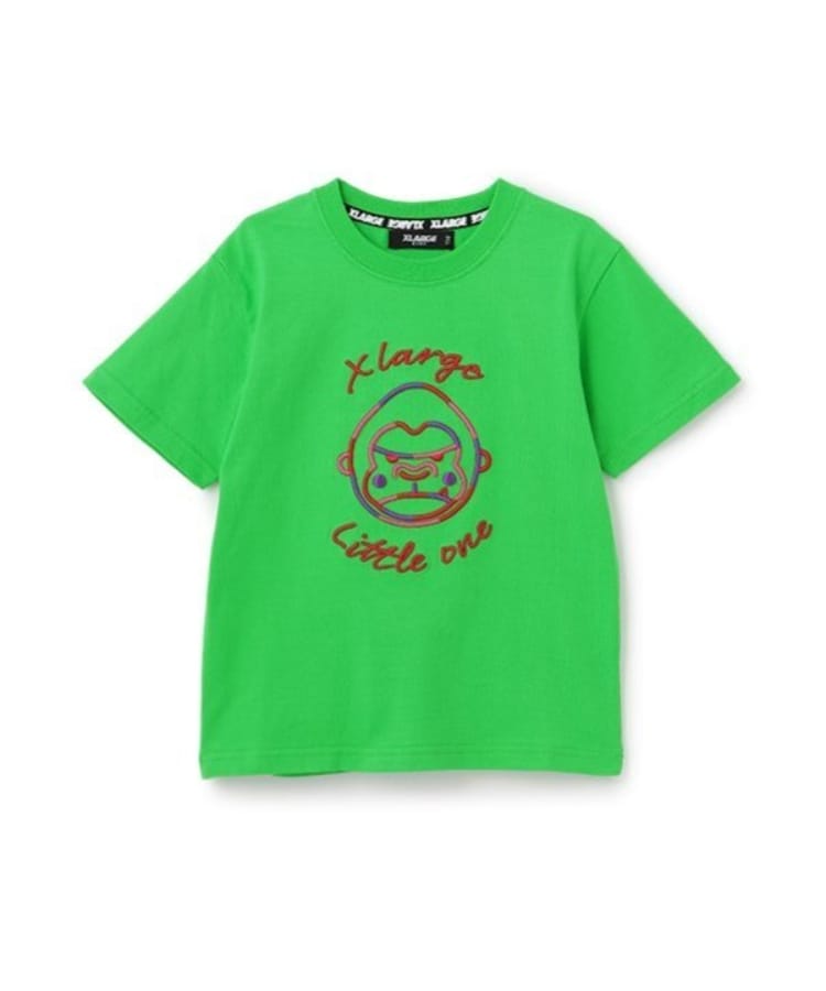 エクストララージ キッズ(XLARGE KIDS)のマルチファニーゴリラ半袖Tシャツ グリーン(022)