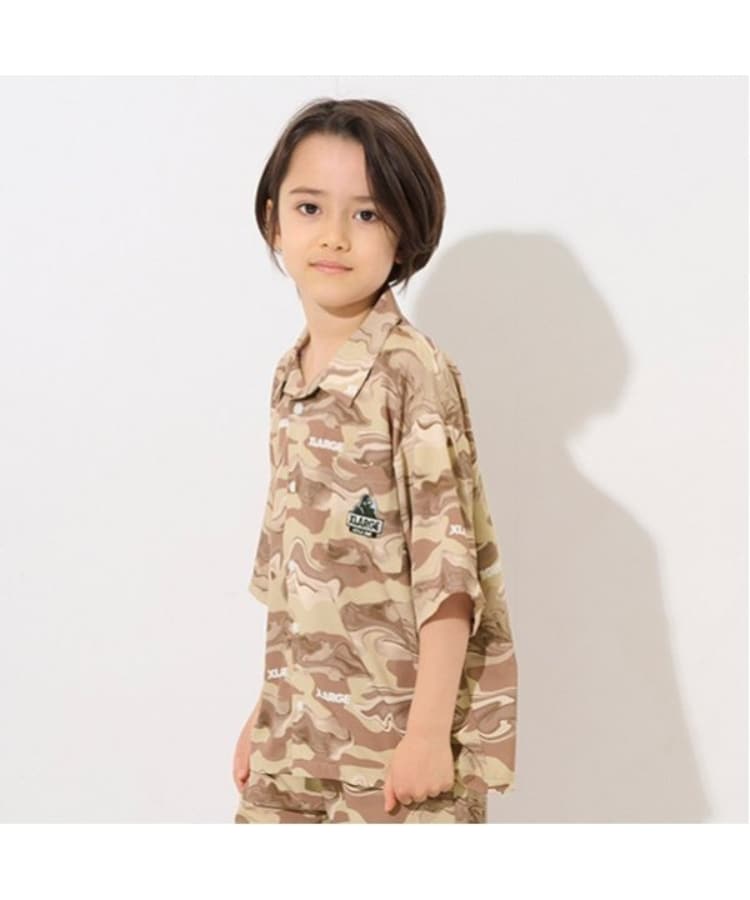 エクストララージ キッズ(XLARGE KIDS)のマーブル迷彩シャツ1