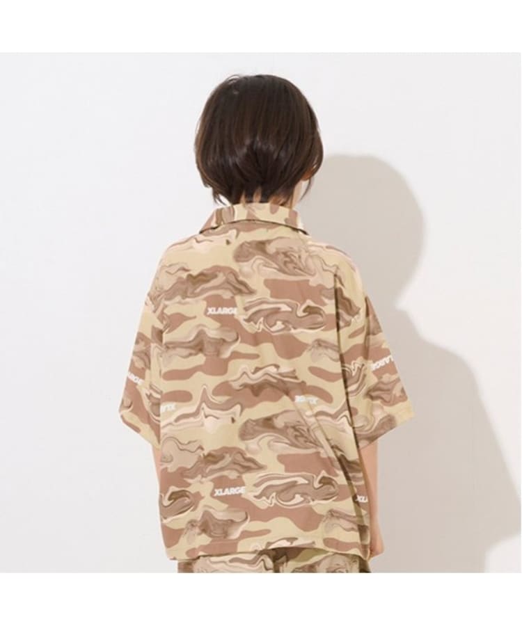 エクストララージ キッズ(XLARGE KIDS)のマーブル迷彩シャツ2