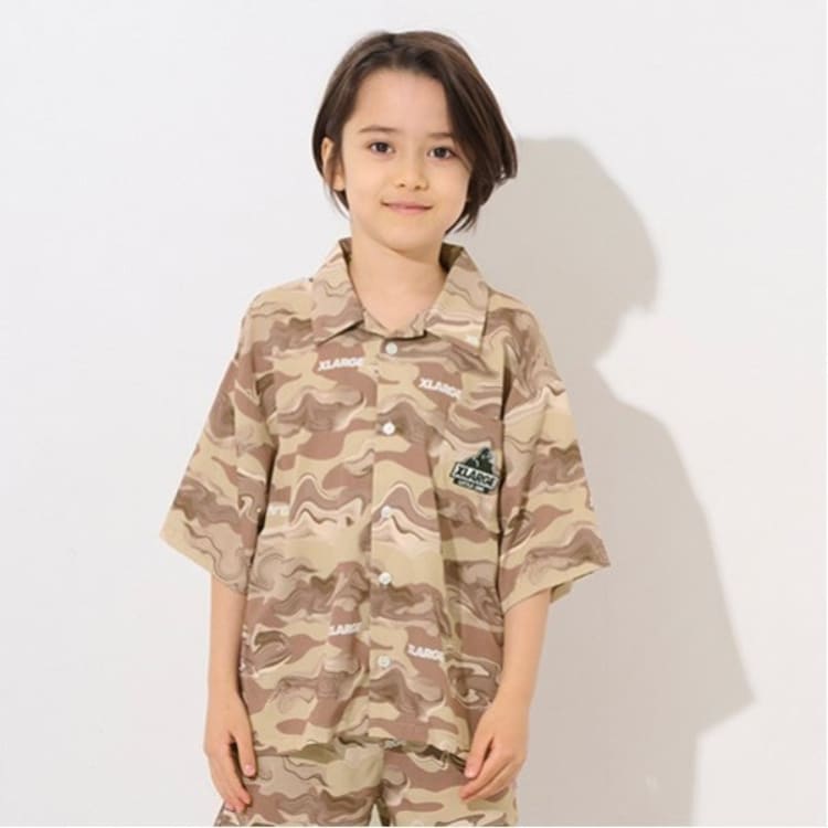 エクストララージ キッズ(XLARGE KIDS)のマーブル迷彩シャツ シャツ・ブラウス