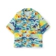 エクストララージ キッズ(XLARGE KIDS)のマーブル迷彩シャツ ブルー(091)