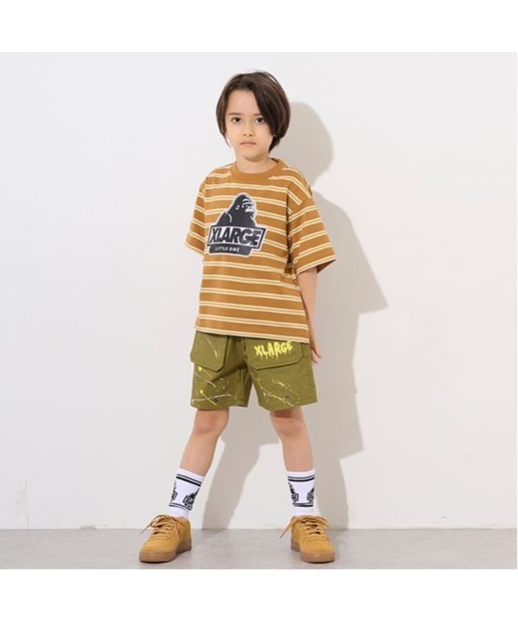 エクストララージ キッズ(XLARGE KIDS)のスランテッドOGボーダー半袖Tシャツ2