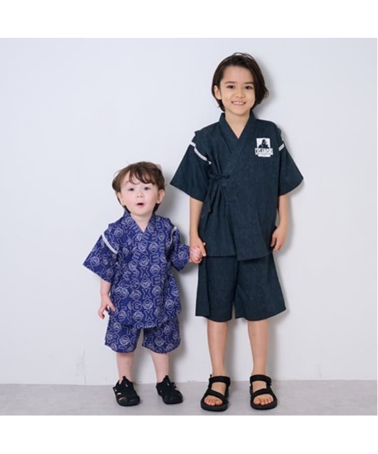 エクストララージ キッズ(XLARGE KIDS)のOGゴリラ メランジプリント甚平16
