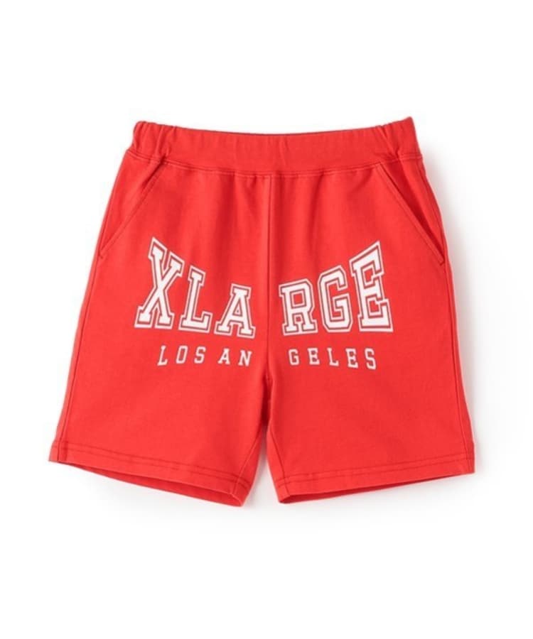 エクストララージ キッズ(XLARGE KIDS)のフロントロゴショーツ レッド(061)