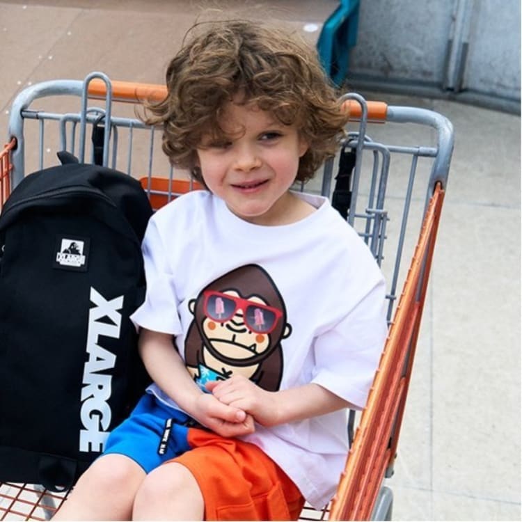 エクストララージ キッズ(XLARGE KIDS)のサングラスファニーゴリラ半袖Tシャツ Ｔシャツ