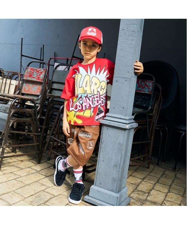 エクストララージ キッズ(XLARGE KIDS)のワッペンロゴハーフパンツ21