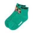 エクストララージ キッズ(XLARGE KIDS)のサングラスファニーゴリラショートソックス グリーン(022)