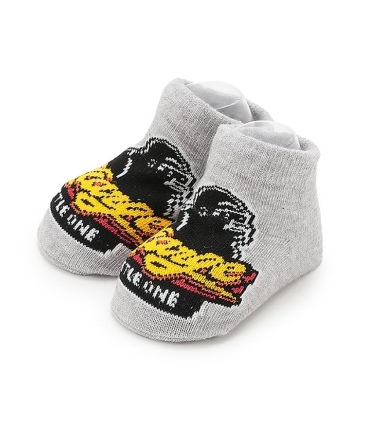 エクストララージ キッズ(XLARGE KIDS)のOGゴリラ&ロゴベビーソックス グレー(112)