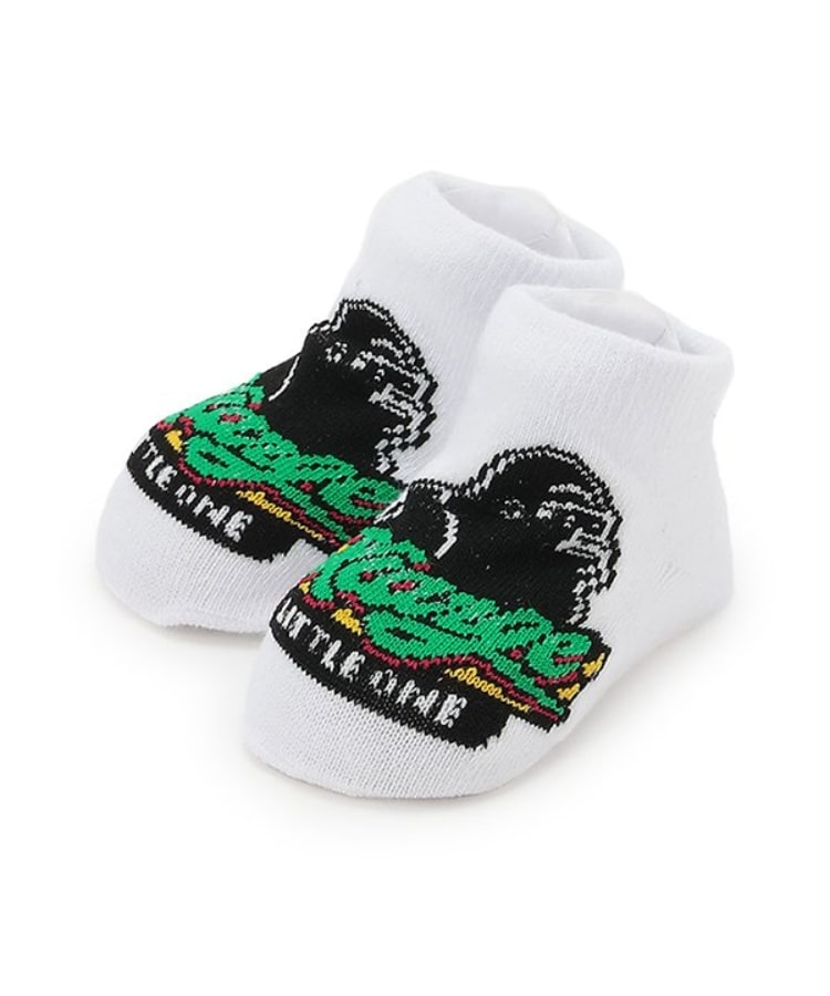 エクストララージ キッズ(XLARGE KIDS)のOGゴリラ&ロゴベビーソックス ホワイト(001)