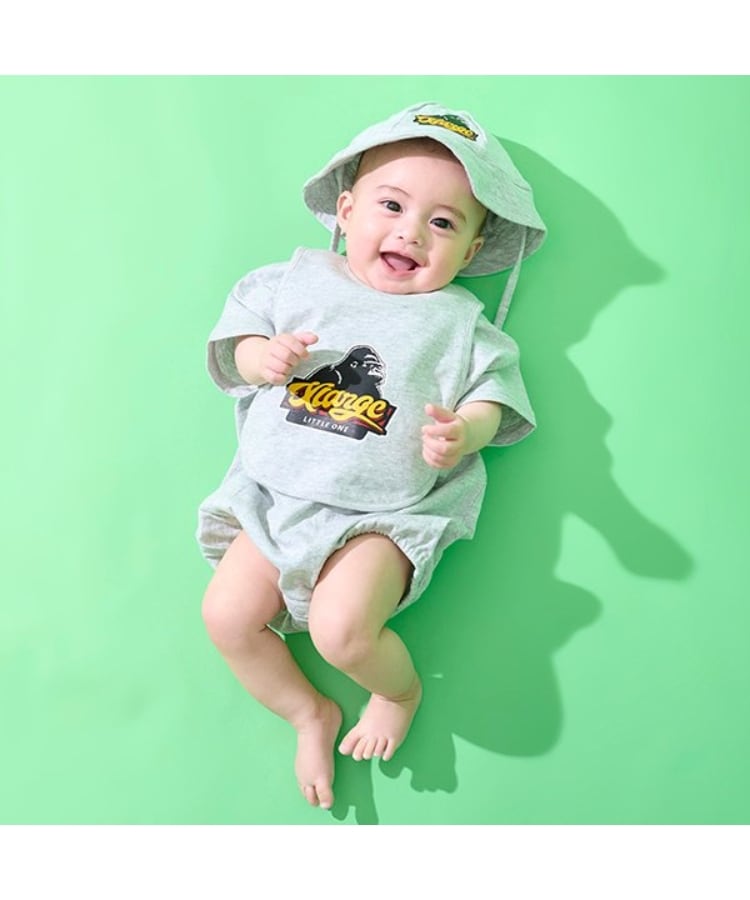 エクストララージ キッズ(XLARGE KIDS)のOGゴリラ&ロゴ半袖ロンパース12