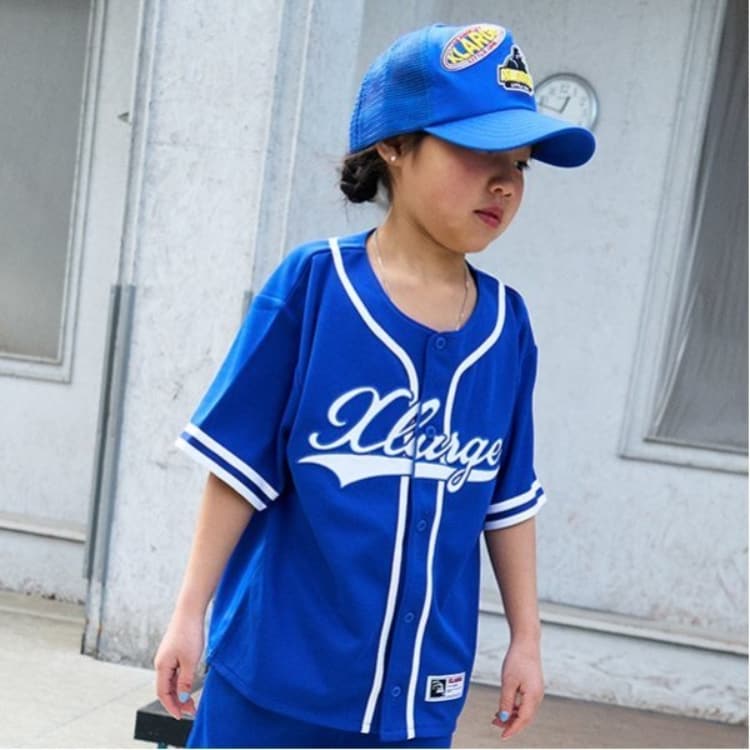 エクストララージ キッズ(XLARGE KIDS)のベースボール半袖シャツ Ｔシャツ