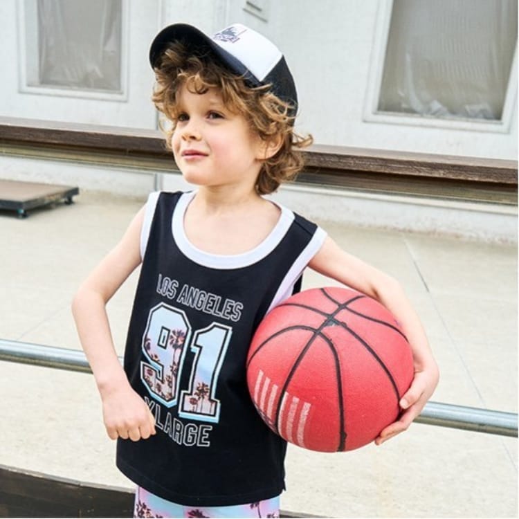 エクストララージ キッズ(XLARGE KIDS)のパームツリーナンバリングタンクトップ Ｔシャツ