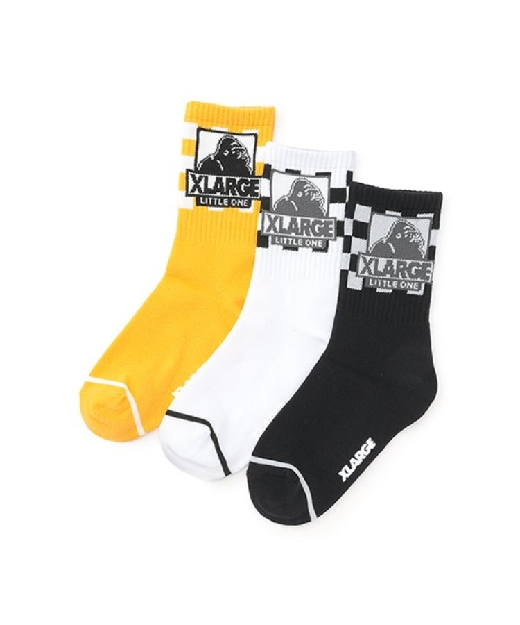 エクストララージ キッズ(XLARGE KIDS)のOGゴリラチェッカークルーソックス5