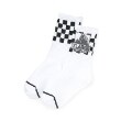 エクストララージ キッズ(XLARGE KIDS)のOGゴリラチェッカークルーソックス ホワイト(001)